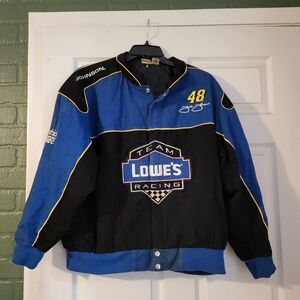 Vintage Winner's Circle Nascar Jacket Lowe's #48 Jimmy Johnson mens size 2XL